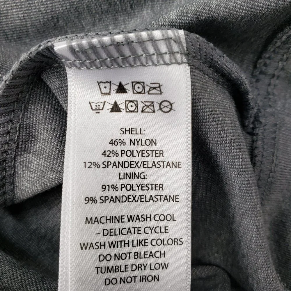 Spyder Full Zip Jacket Men's Small Gray Performance Hooded Athletic Outdoor Coat